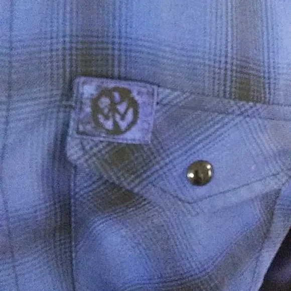 Dixxon Flannel Pennywise Long Sleeve Plaid Snap Shirt Women's Size Medium - Picture 3 of 7